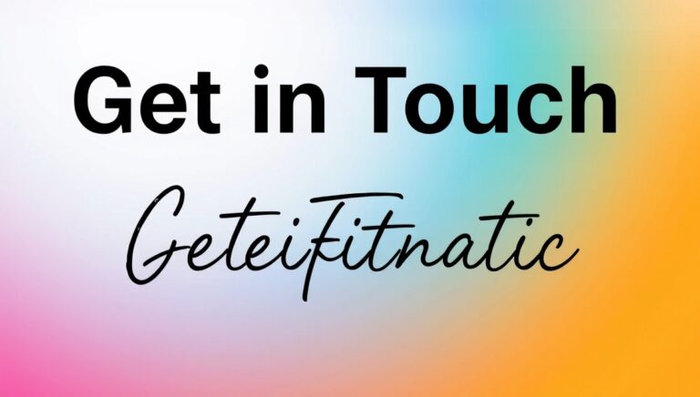 get in touch befitnatic