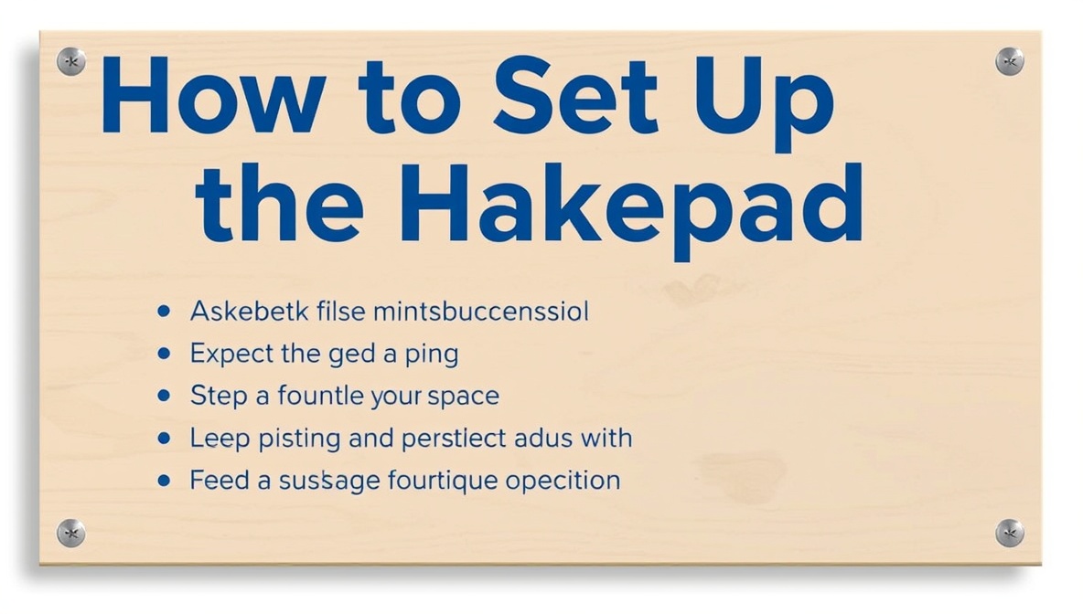 how to set up thehakepad