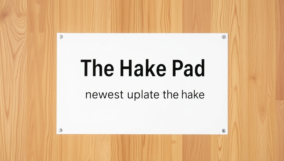 thehakepad newest updates from thehake
